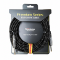 SOUNDKING | CABLE FORRADO CON TELA COLOR NEGRO PARA INSTRUMENTO (PLUG A PLUG) 3MTS
