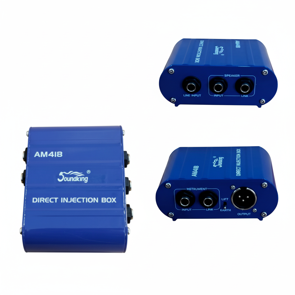 SOUNDKING | CAJA DIRECTA PASIVA IMPEDANCIA DE CARGA 600 OHM ENTRADAS 1/4 JACK,SALIDAS XLR BALANCEADA
