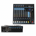 SOUNDKING | MEZCLADORA ANALOGA 10 CANALES (6 ENTRADAS DE MIC Y 2 ENTRADAS STEREO) SERIE KG,CUENTA CON ECUALIZADOR DE 3 BANDAS,COMPRESION DE CANALES INTEGRADA EFECTOS DSP Y UN VERSATIL SISTEMA DE REPRODUCCION Y GRABACION DE MP3/USB/TARJETA SD.