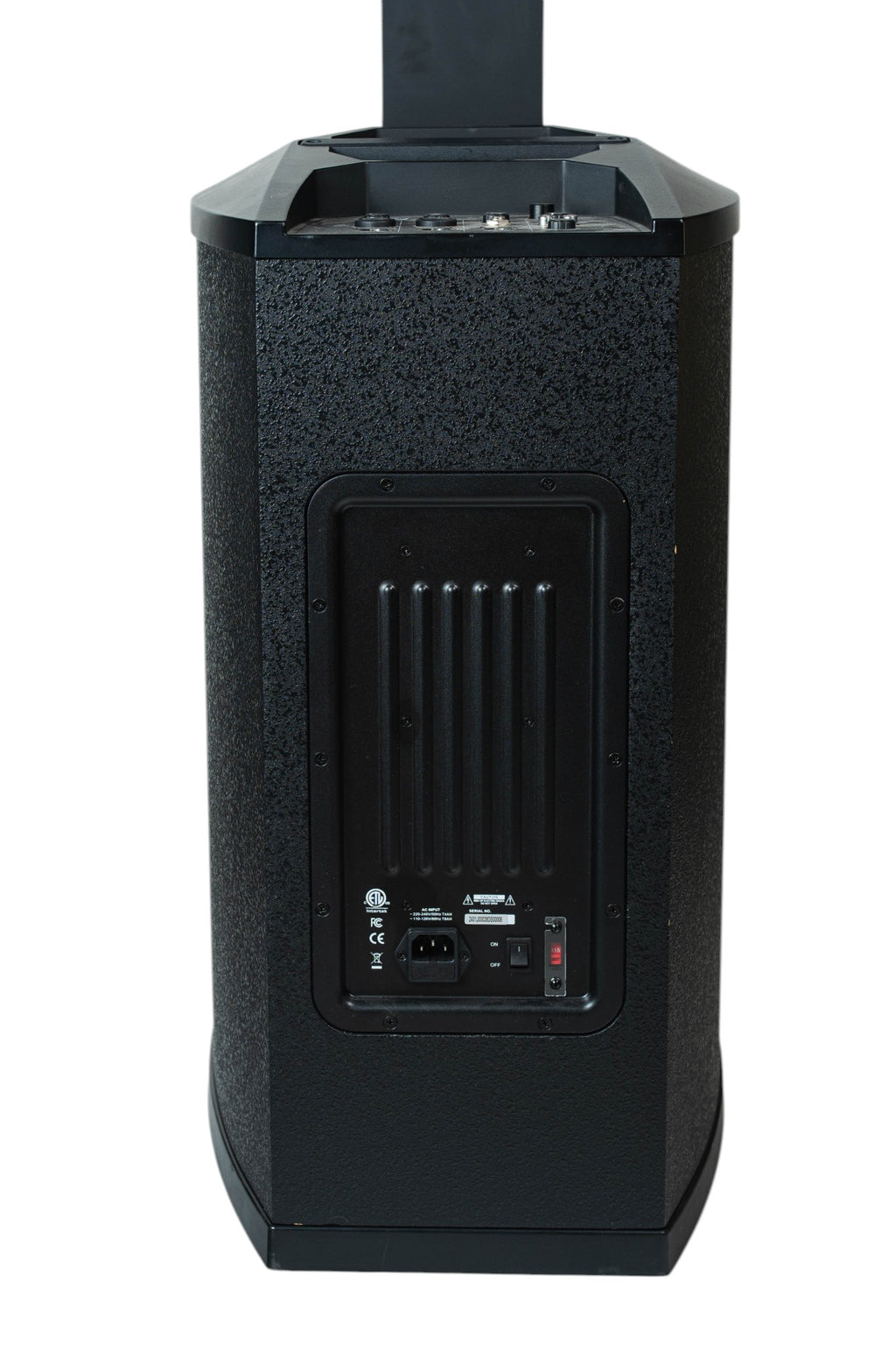 SOUNDKING | SISTEMA DE COLUMNA VERTICAL (ARRAY) AUTOALIMENTADO DE 3 VÍAS DE ALTA DEFINICIÓN CON 180W RMS. INCLUYE UN DRIVER DE RANGO ALTO DE 1", SEIS BOCINAS DE RANGO MEDIO DE 3" Y UN SUBWOOFER DE 12", INCLUYE FUNDAS PARA PROTECCIÓN